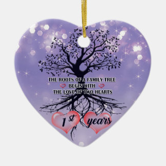 1st Anniversary Ornament | Unique gift idea 