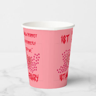 1ST ANNIVERSARY PAPER CUP