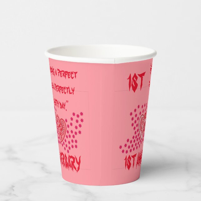 1ST ANNIVERSARY PAPER CUP (Right)