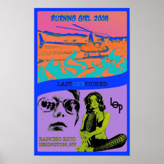 1st Annual Burning Girl 2008 Poster