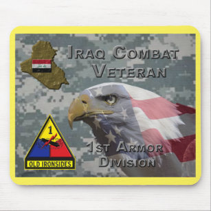 1st Armor Div Iraq Combat Veteran Mouse Pad