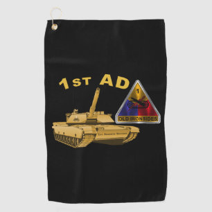1st Armored Division Golf Towel