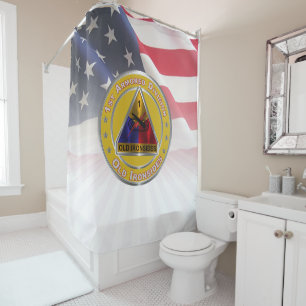 1st Armored Division  Shower Curtain