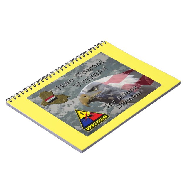 1st Armour Div Iraq Combat Veteran Notebook (Left Side)