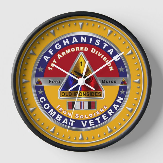 1st Armoured Division Afghanistan Veteran  Clock (Front)