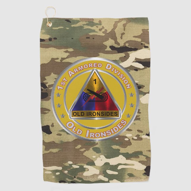 1st Armoured Division Golf Towel (Front)