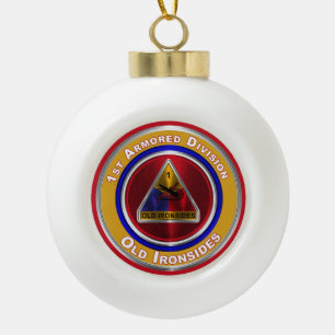 1st Armoured Division Keepsake Christmas Metal Orn Ceramic Ball Christmas Ornament