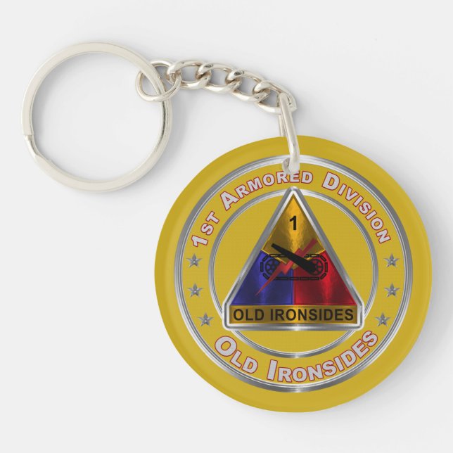 1st Armoured Division  Key Ring (Front)