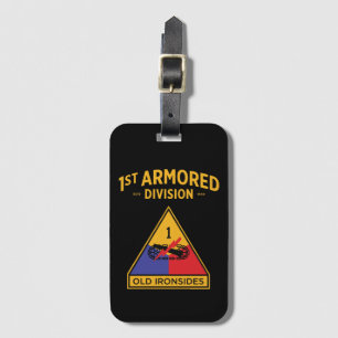 1st Armoured Division "Old Ironsides" Badge Luggage Tag
