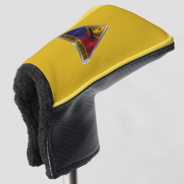 1st Armoured Division “Old Ironsides” Golf Head Cover (3/4 Front)