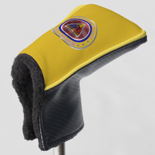 1st Armoured Division “Old Ironsides” Golf Head Cover (3/4 Front)