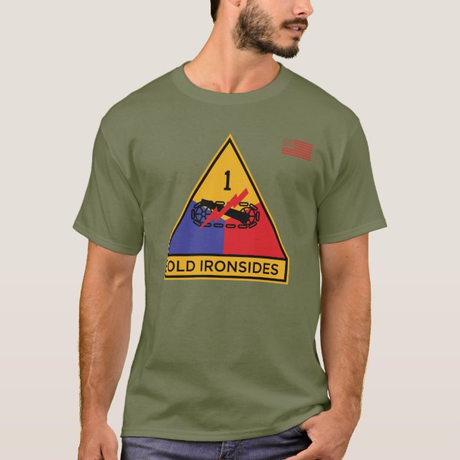 1st Armoured Division "Old Ironsides" T-Shirt (Front)