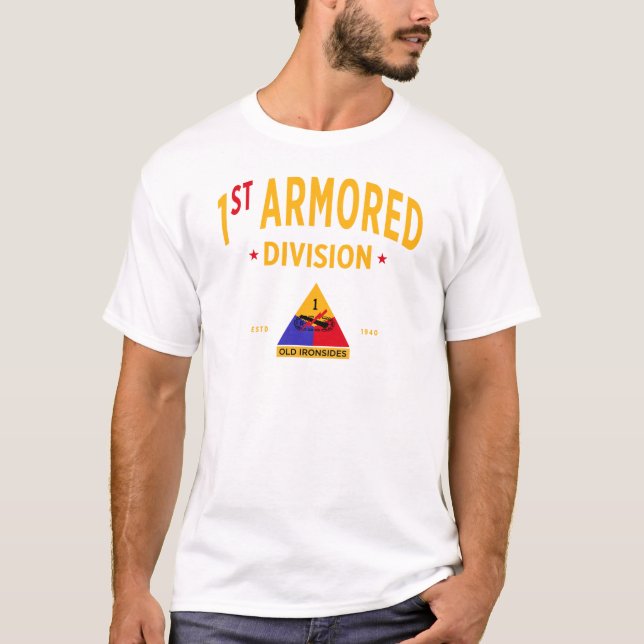 1st Armoured Division "Old Ironsides" T-Shirt (Front)