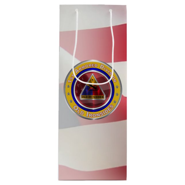 1st Armoured Division “Old Ironsides” Wine Gift Bag (Front)
