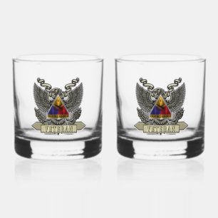 1st Armoured Division Veteran Whiskey Glass