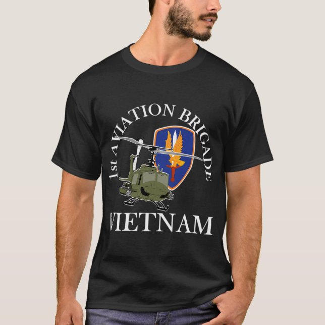 1St Aviation Brigade Vietnam Veteran The Golden Ha T-Shirt (Front)