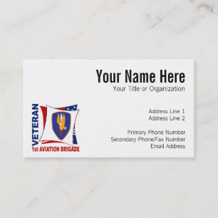 1st AVN BDE Veteran Business Card