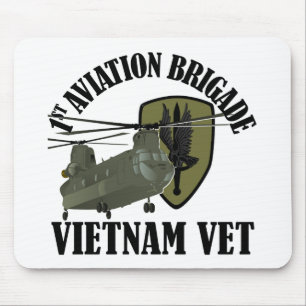 1st AVN BDE Vietnam CH-47 (Subdued) Mouse Pad