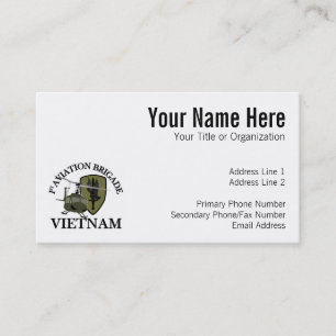 1st AVN BDE Vietnam Vet Huey Business Card