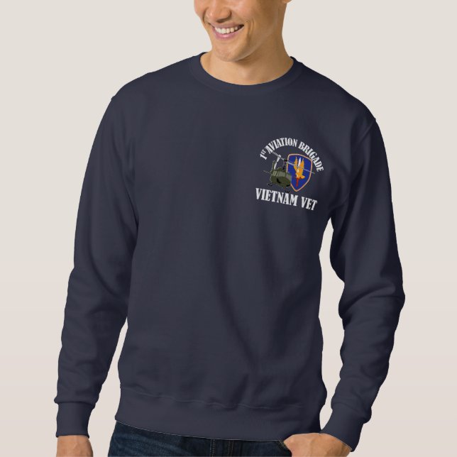 1st AVN BDE Vietnam Vet - UH-1 Sweatshirt (Front)