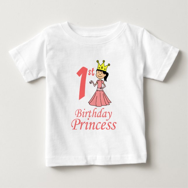 1st Baby Princess Baby T-Shirt (Front)