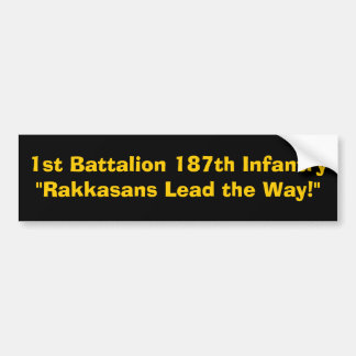1st Battalion 187th Infantry"Rakkasans Lead the... Bumper Sticker