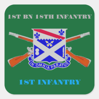 1ST BATTALION 18TH INFANTRY 1ST INFANTRY STICKERS