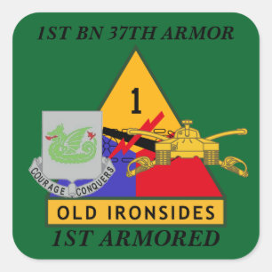 1ST BATTALION 37TH ARMOR 1ST ARMORED STICKERS