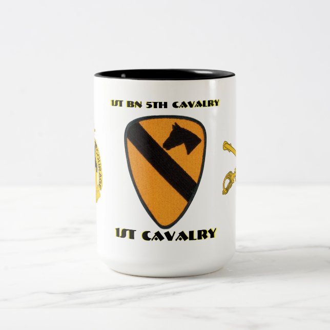 1ST BATTALION 5TH CAVALRY 1ST CAVALRY MUG (Center)