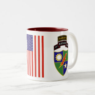1st Battalion - 75th Ranger w/Tab Two-Tone Mug
