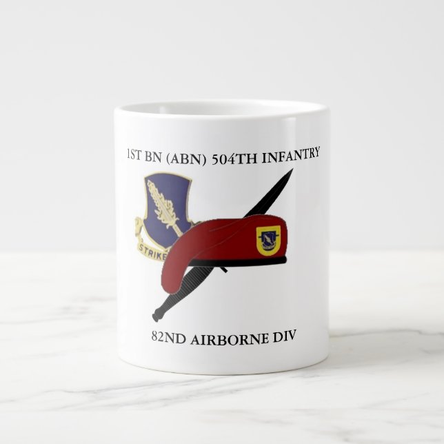 1ST BATTALION (ABN) 504TH INFANTRY JUMBO MUG (Front)