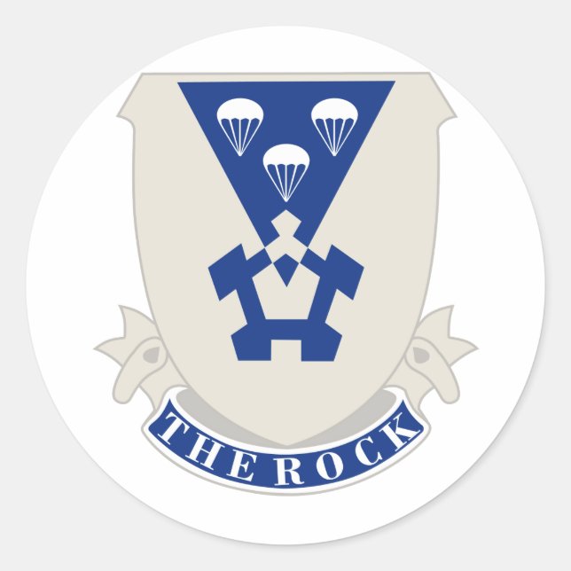1st Battalion (Airborne), 503rd Infantry Regiment Classic Round Sticker (Front)