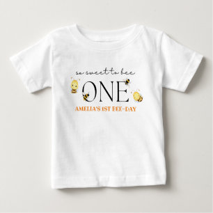 1st bee-day Shirt, bee birthday Baby T-Shirt