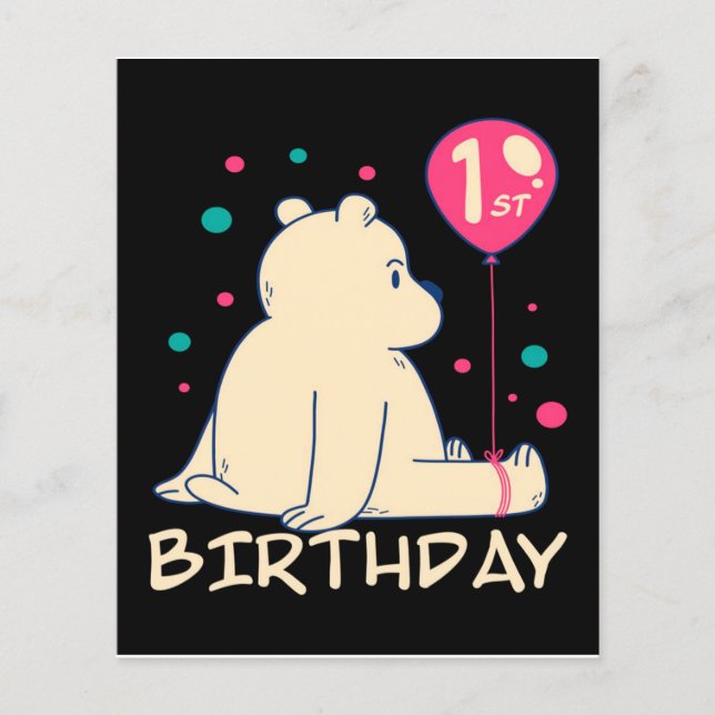 1st Birthday | 1 Year Baby | First Birthday Gift (Front)