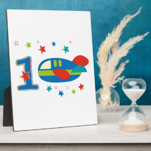 1st Birthday Aeroplane Plaque