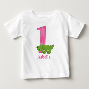 1st Birthday Alligator T shirt