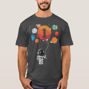 1st Birthday Astronaut Lover Planet 1 Year Old Gir T-Shirt