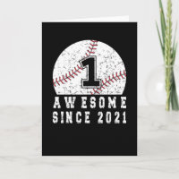 1st Birthday Born In 2021 Baseball Boy 1 Year Old