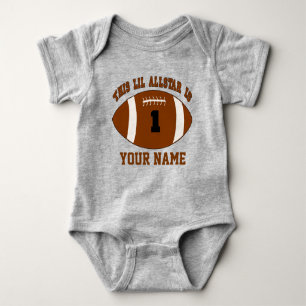 1st Birthday Boy Football Personalised T-shirt Baby Bodysuit