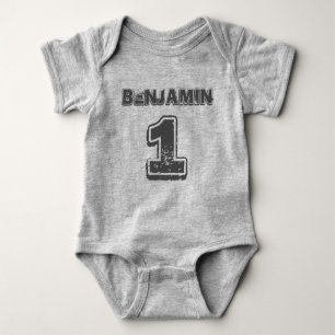 1st Birthday Boy Sport Baby Bodysuit