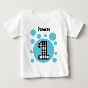 1st Birthday Bubbles One Year Old V10Q Baby T-Shirt