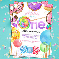1st Birthday Candyland Lollypop Sweets Candy