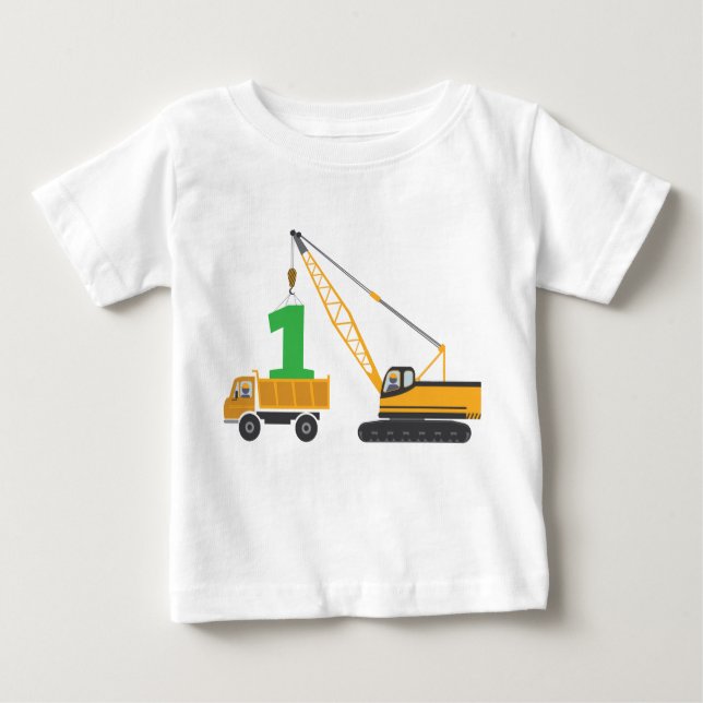 1st Birthday Construction Tee (Front)