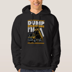 1st Birthday Construction Truck Dump Everything I' Hoodie