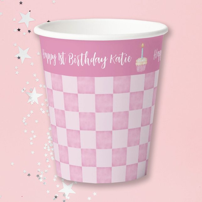 1st Birthday Cupcake Paper cup (Creator Uploaded)