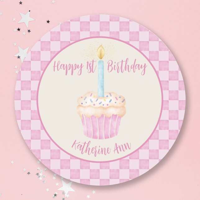 1st Birthday Cupcake Sticker (Creator Uploaded)