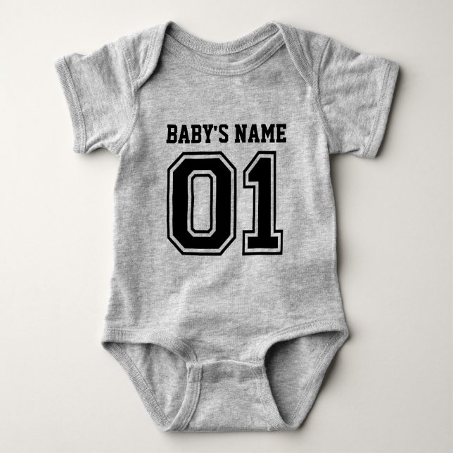 1st Birthday (Customisable Baby's Name) Baby Bodysuit (Front)
