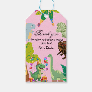 1st Birthday Dinosaur Minimal baby boy Gift Tags
