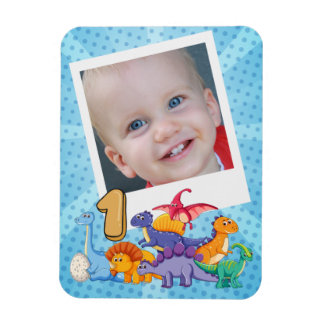1st Birthday Dinosaur Party Magnet