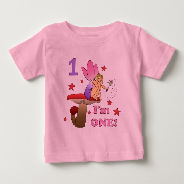 1st Birthday Fairy Baby T-Shirt (Front)